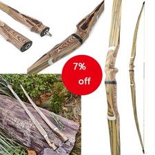 Bogenschießen Langbogen Zerlegbar 20-50lbs 60,62,64Zoll Traditional Bogen Jagd