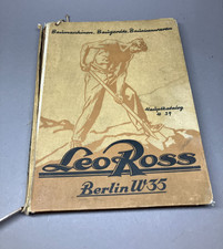 Leo Ross Katalog 1939 Bau