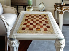 Schachbrett aus Korallenstein