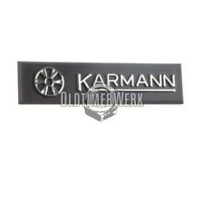 ""Karmann"" Emblem seitlich am