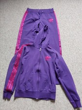 Damen Unisex Jogging Anzug Freizeit Gr 38 neu Lila 