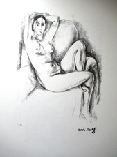 HENRI MATISSE: Schöne Lithographie limitiert auf 75 Exemplare, signiert 50x70cm