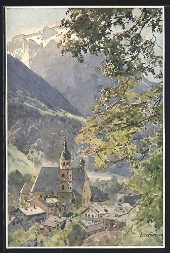 Künstler edward harrison - künstler-ak,