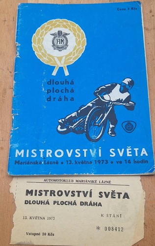 Speedway programm ticket - speedway, +ticket