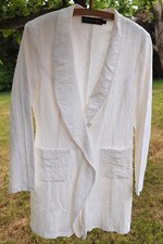 Designer Blazer Mantel von MINX weiß Gr. 36 wie M Gehrock Hochzeit elegant