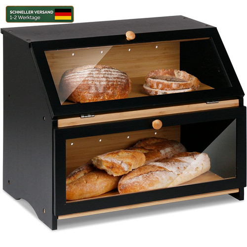 Brotkasten bambus etagen mit - 2,