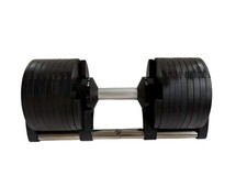 40Kg Verstellbare Kurzhantel - 16 Stufen á 2,5Kg - Drehgriff - Schwarz