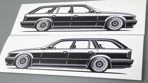 Bmw e34 touring sticker - e34,