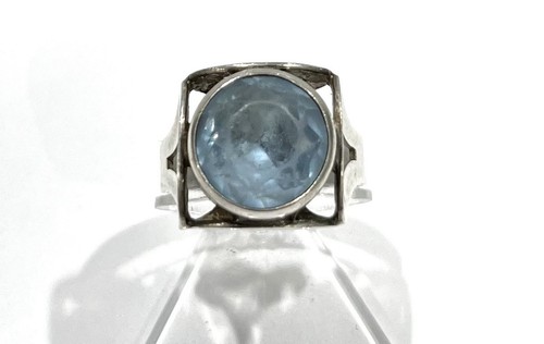 835 silberring aquamarin - silberring,,