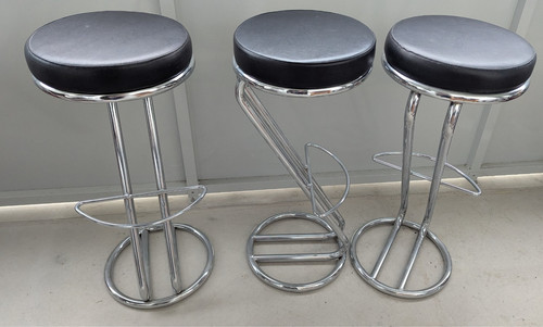 Barhocker schwarz - 3x,