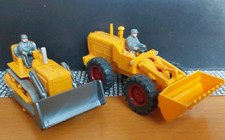 Wiking 651/4 65g Schaufel-Lader Hanomag 1. Version + 655/2 Planierraupe - TOP
