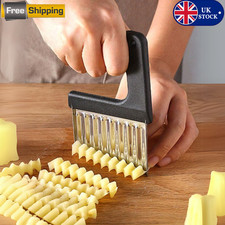 1 Stück Kartoffelwellenschneider Edelstahl Wellen Kartoffelschneider Gemüsehacker