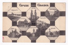 alte Ak 1916 Gruss aus Gnesen, Gniezno, Mehrbildkarte