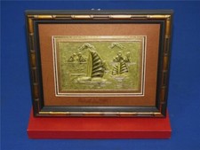 Staatsgeschenk Vietnam Bild Segelschiffe Bilderrahmen zum Aufhängen / Aufstellen