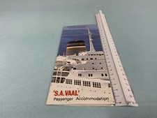 Union - Castle  Safmarine - S.A.Vaal Deck Plan von 1960er