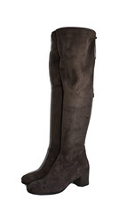 LAVORAZIONE ARTIGIANA 🤍 Overknees Damen Stiefel in der Trendfarbe Schoko Gr. 40