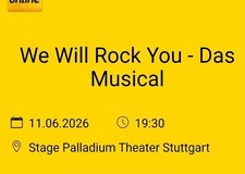 Vier tickets für das - tickets, musical