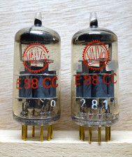 Pair: VALVO E88CC PHILIPS made