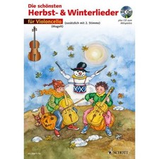 Die schönsten Herbst- & Winterlieder für Cello mit CD - NEU UND PORTOFREI !
