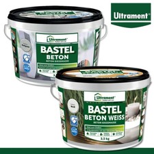 Ultrament 3,5 kg Bastel Beton Modelliermasse Bastelbeton Kreativ Deko 2 Farben