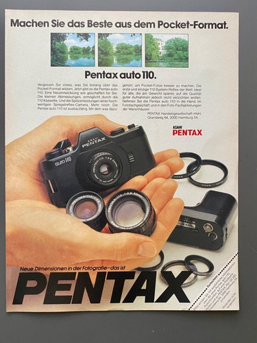 Pentax auto 110 kamera - pentax,