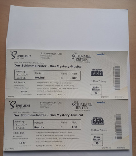 Zwei karten musical der - , "der