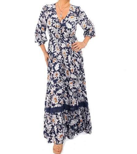 Blue banana damen maxi - maxi, kleid