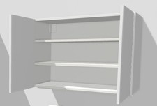 Ikea Wandschrank, Korpus METOD, Türen RINGHULT, Deckseiten FÖRBÄTTRA