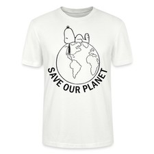Peanuts Snoopy Save Our Planet Umwelt Unisex Bio T-Shirt