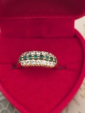 Gold Ring 585 mit Smaragden