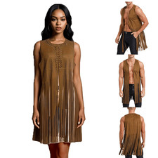 Wildleder Weste Fransen