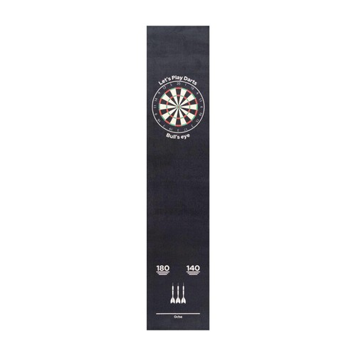 Dartteppich schwarz 50x250cm - dartteppich,