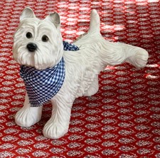 Bellender Hund  mit Halstuch Sensor   Batteriebetrieben