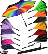 iX-brella Reverse Automatik Regenschirm Damen umgekehrt umgedreht zu öffnen groß