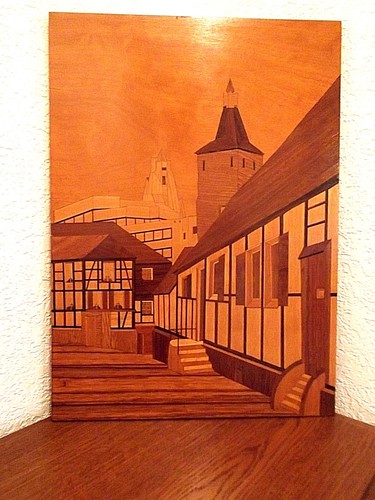 Stilleben holz intarsien - intarsien, feine
