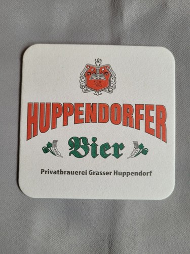 Bierdeckel huppendorfer bier - huppendorfer,