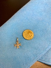 Maltese Cross, MALTA Kreuz Halskette Anhänger, Echt 925 Silber (Bundeswehr Form)