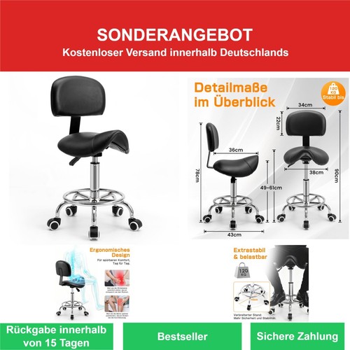 Yeezee sattelhocker mit lehne - sattelhocker,