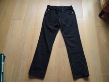JOKER Jeans Herren Gr. 36/34 Double Saddle Stitched Dicker Stoff schwarz