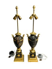 Pair Versace Gilt Bronze