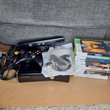  Xbox 360 Slim Konsole 250GB mit Kinect, Controller und 12 Spielen