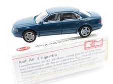 345HO /02 - Rietze H0 - Audi A 8 4.2 Quattro blaugrün - top in OVP