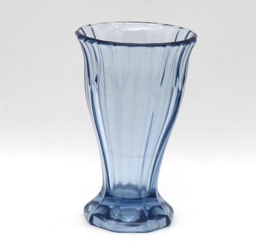 Blaue vase aus glas - aus, 20er