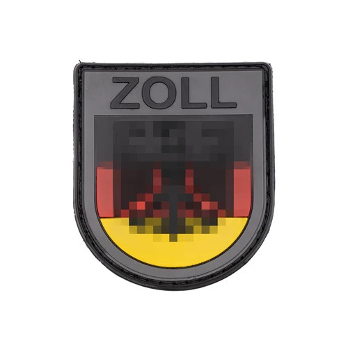 Zoll patch de - de, flagge
