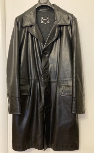 Ledermantel schwarz matrix - ledermantel,