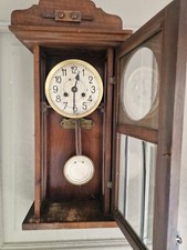 alte Kienzle Wanduhr Jugendstil Regulator antik Pedenluhr DR Patent