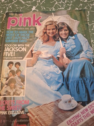 Vintage pink magazine - vintage,