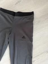 Adidas Leggings ** S ** TOP ** grau - schwarz ** Baumwolle ** Sport ** Gymnastik