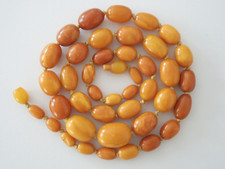 Antik Kette Bernstein Natur