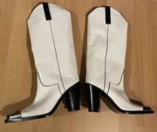 Stiefel Western Country Boots Unisex aus Leder MarcellvonBerlin Gr 39 weiß Neu